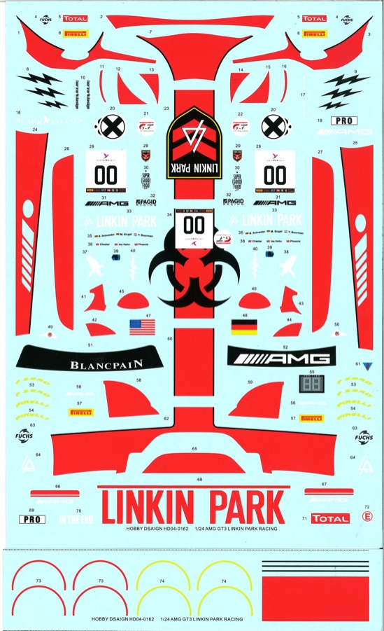 ホビーデザイン 1/24 AMG GT3 Linkin Park レーシング 2016 (タミヤ