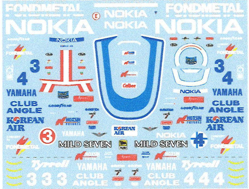 ミュージアムコレクション 1/20 ティレル 023 前期、後期 1995 フル