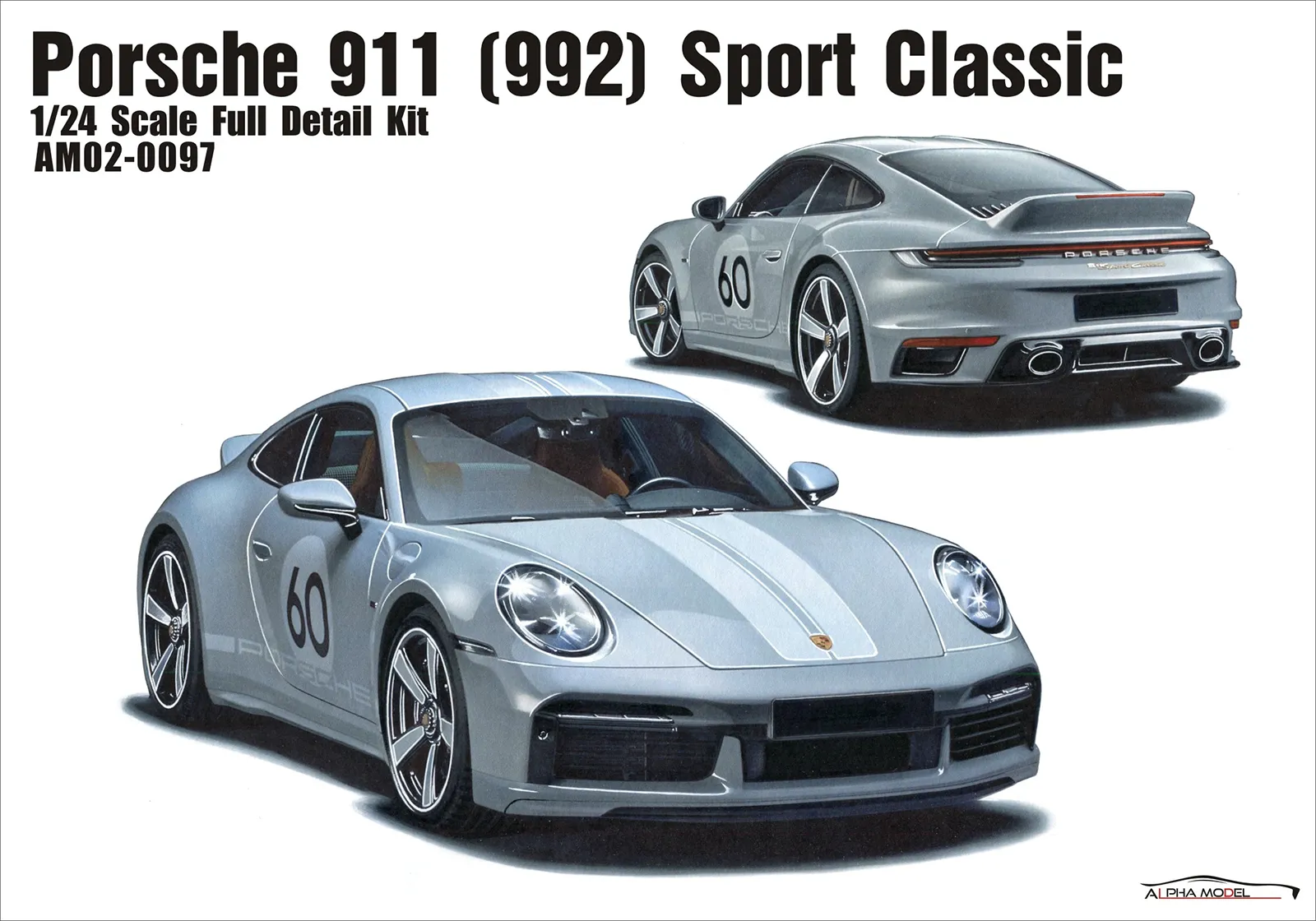 アルファモデル 1/24 レジンキット ポルシェ 911 992 スポーツ クラシックス　AM02-0097