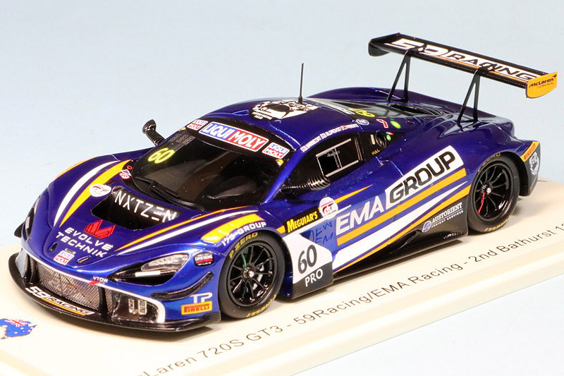 スパーク 1/43 マクラーレン 720S GT3 バサースト 12h 2020 2nd No.60　AS045