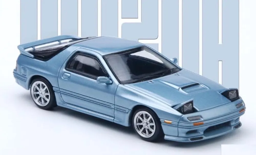 [予約] ATSモデル 1/64 マツダ RX-7 FC3S グレイシャー ブルー　ATS880211