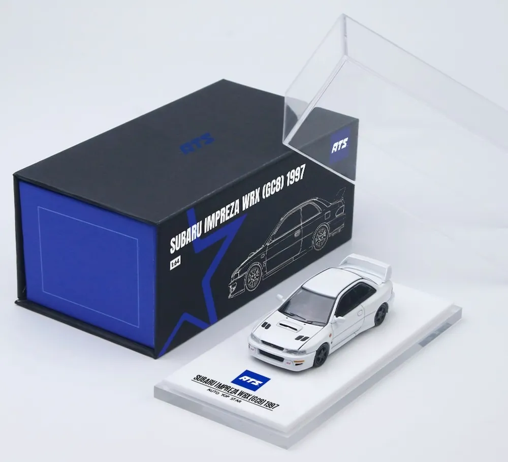 [予約] ATS 1/64 スバル インプレッサ WRX (GC8) 1997 ホワイト　ATS882901