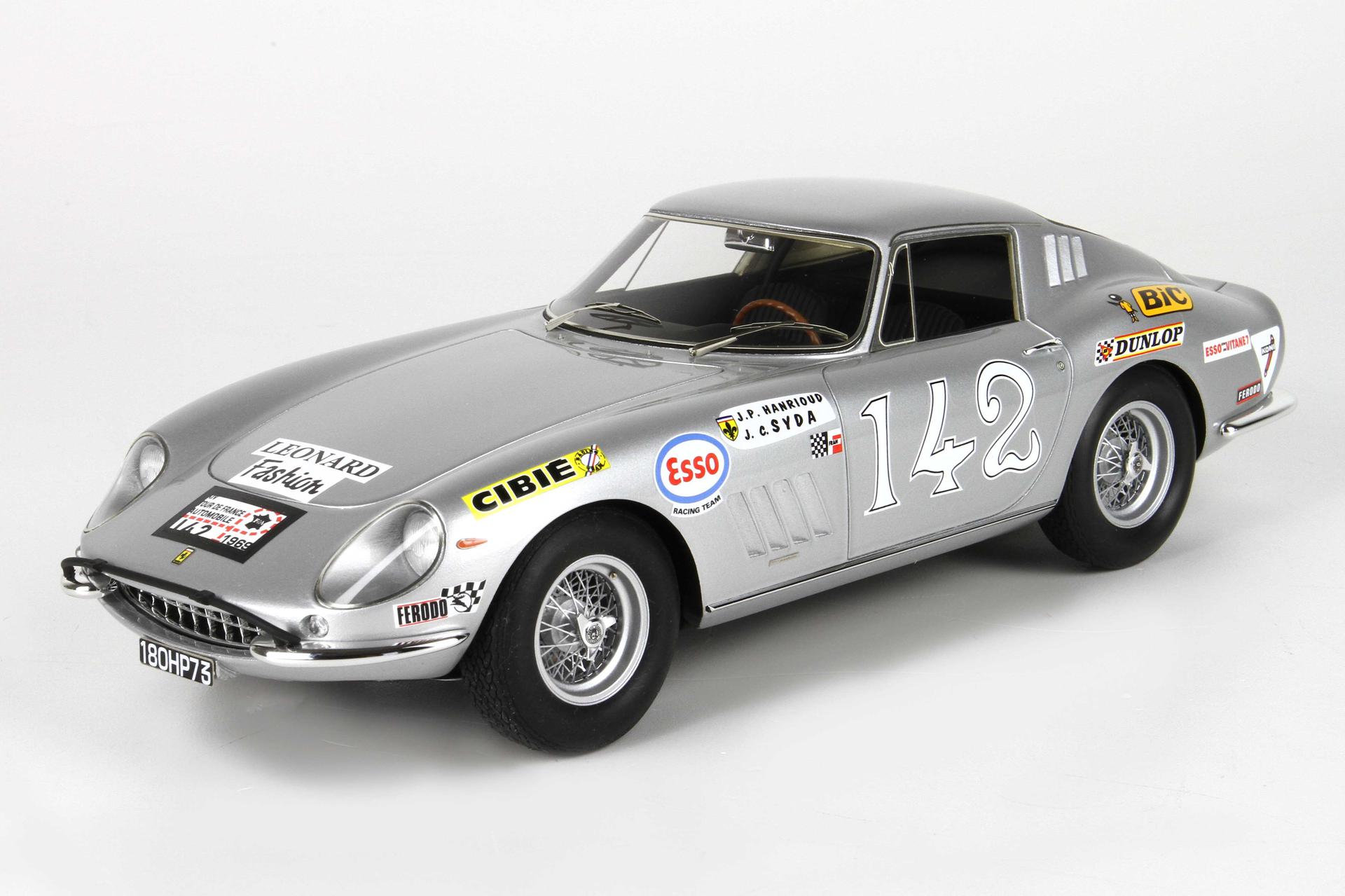 [予約] BBR 1/18 フェラーリ 275 GTB ツールドフランス 1969 No.142 ディスプレイケース付き　BBR1830