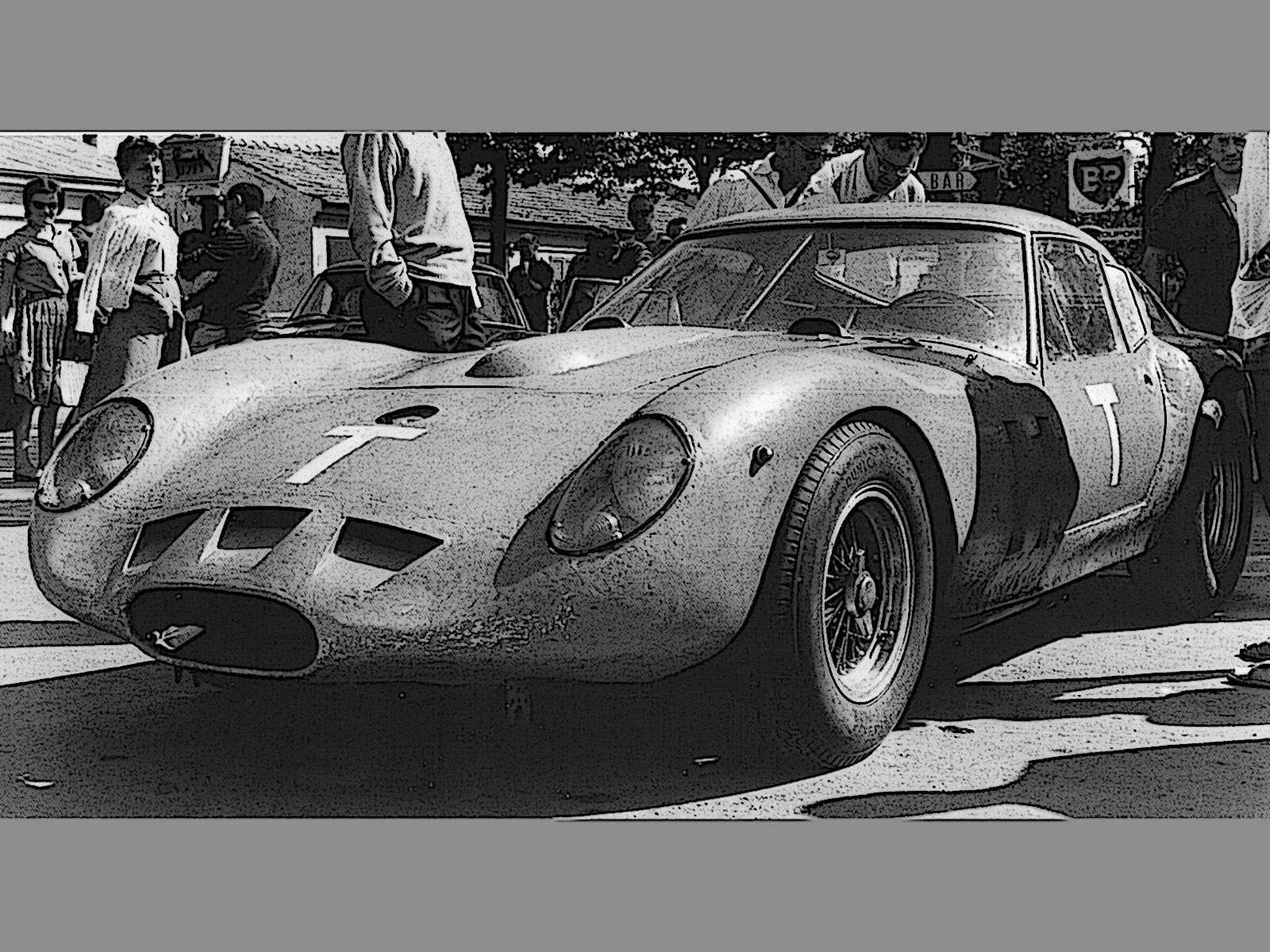 [予約] BBR 1/18 フェラーリ 250 GTO モンツァ テスト 1961 ウィリー・メレス/スターリング・モス ディスプレケース付き　BBR1855