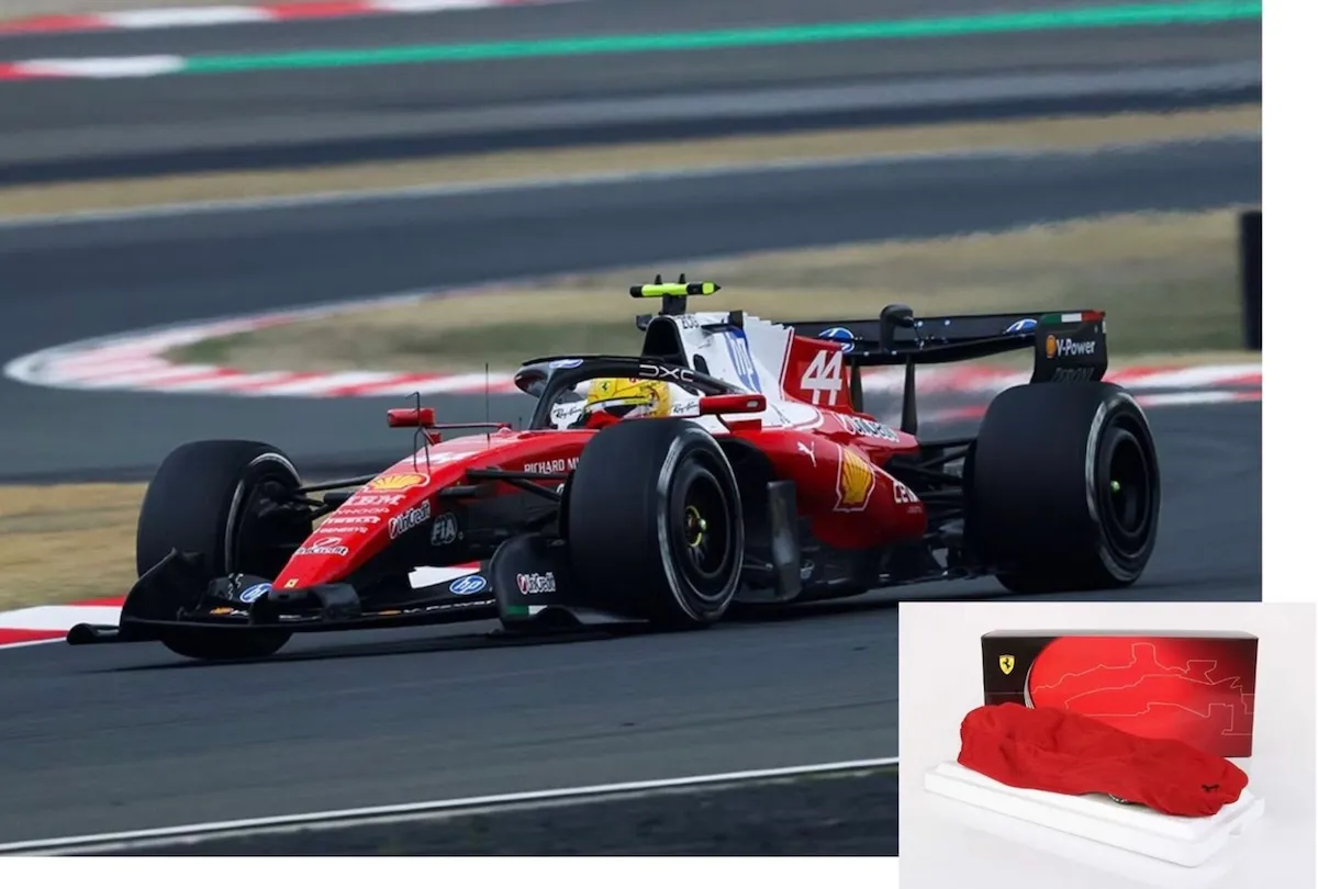 [予約] BBR 1/18 フェラーリ SF-26 中国GP  2026 L.ハミルトン 3rd. 台座/ディスプレイケー無し　BBR2618A44