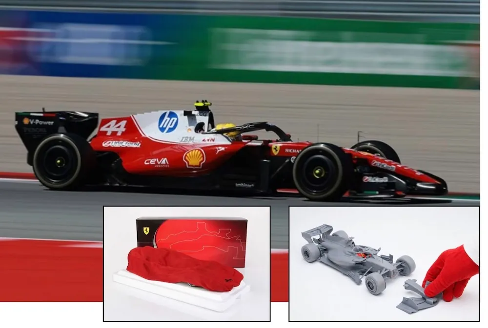 [予約] BBR 1/18 フェラーリ SF-26 バルセロナ  GP  2026 L.ハミルトン ウィナー 台座/ディスプレイケー無し　BBR2618C44