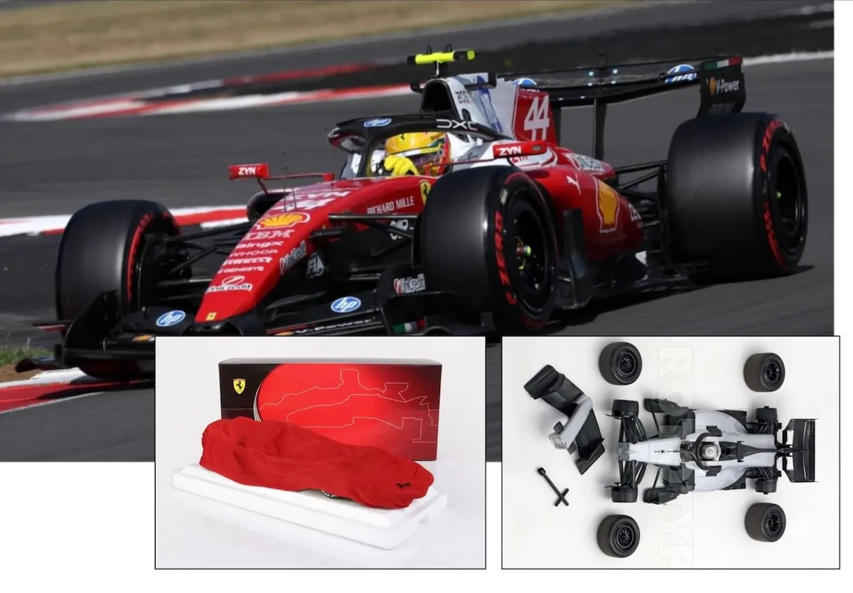 [予約] BBR 1/18 フェラーリ SF-26 イギリス  GP  2026 L.ハミルトン  台座/ディスプレイケー無し　BBR2618D44