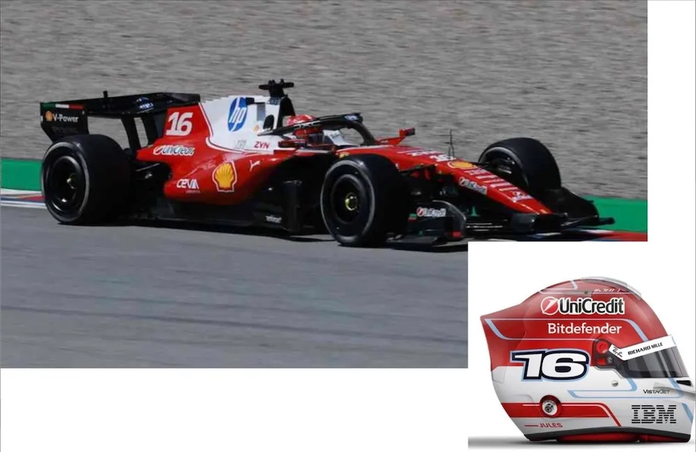 [予約] BBR 1/43 フェラーリ SF-26 バルセロナ  GP  2026 C.ルクレールフィギュア付き　BBRC332C16DR
