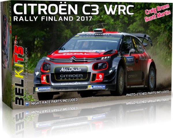 予約] BELKIT 1/24 シトロエン C3 WRC フィンランド 2018 ナイトレース