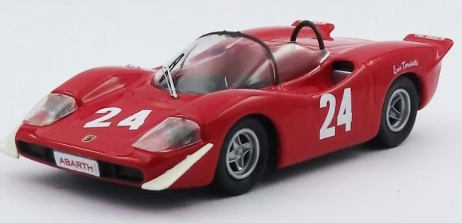 [予約] ベストモデル 1/43 フィアット アバルト 2000 S / ポールリカール 1968 No.24 エリス・トンデッリ　BEST9873