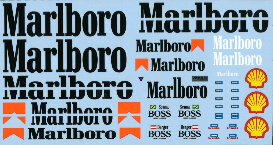 ミュージアムコレクション 1/12 マクラーレン MP4/6 追加ロゴ (タミヤ