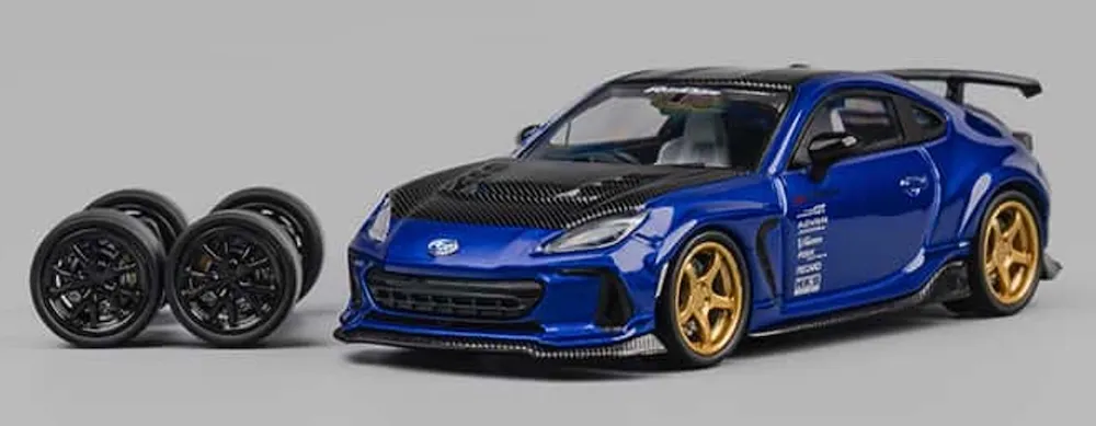 [予約] CMモデル 1/64 スバル BRZ ヴァリス ワイドボディ ブルー BRZ-08