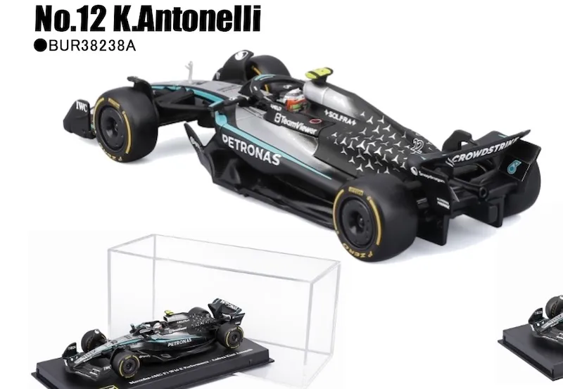 予約] ブラーゴ 1/43 メルセデス-AMG ペトロナス F1チーム W16 2025