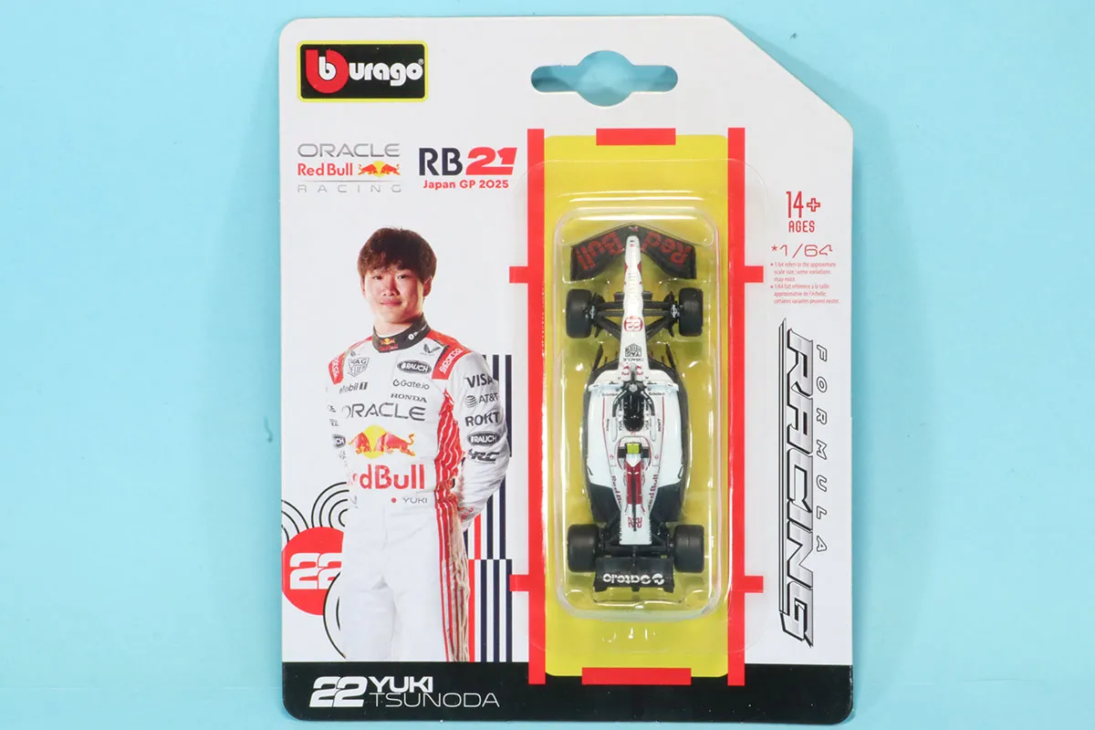 ブラーゴ 1/64 レッドブル RB21 2025 日本GP No.22 角田裕毅 ブリスターパック BUR58003JPT
