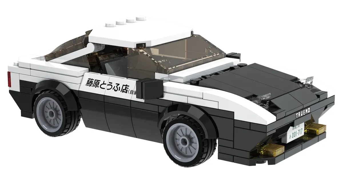 CaDA ブロック 1/24 トヨタ AE86 トレノ 頭文字D 藤原とうふ店 藤原拓海　C55014W
