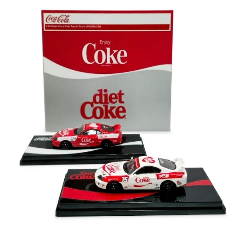 予約] イノモデル 1/64 トヨタ スープラ (A80) コカコーラ ボックス