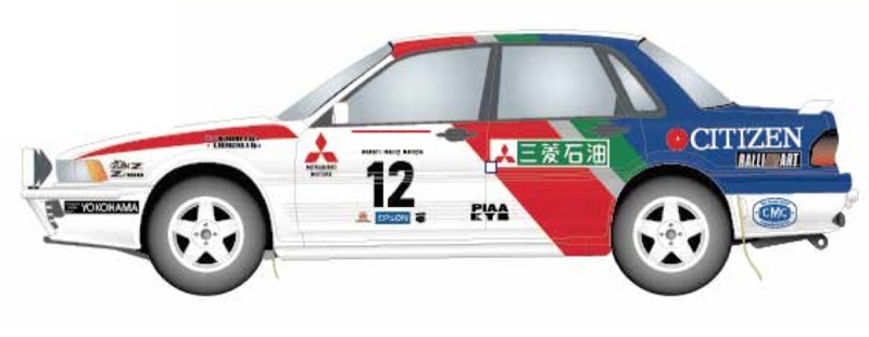 スタジオ27 デカール 1/24 ミツビシ ギャラン VR-4 #12 サファリ