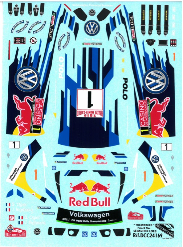 コロラドデカール 1/24 フォルクス ワーゲン ポロ R WRC