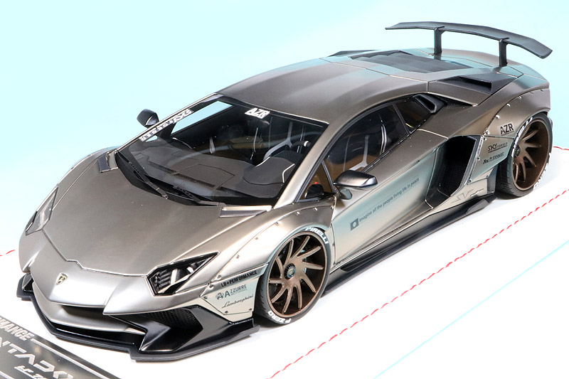 Davis & Giovanni 1/18 LB★PERFORMANCE アヴェンタドール LP750-4 SV マットダーククロームチタニウム　DG18001MDCT