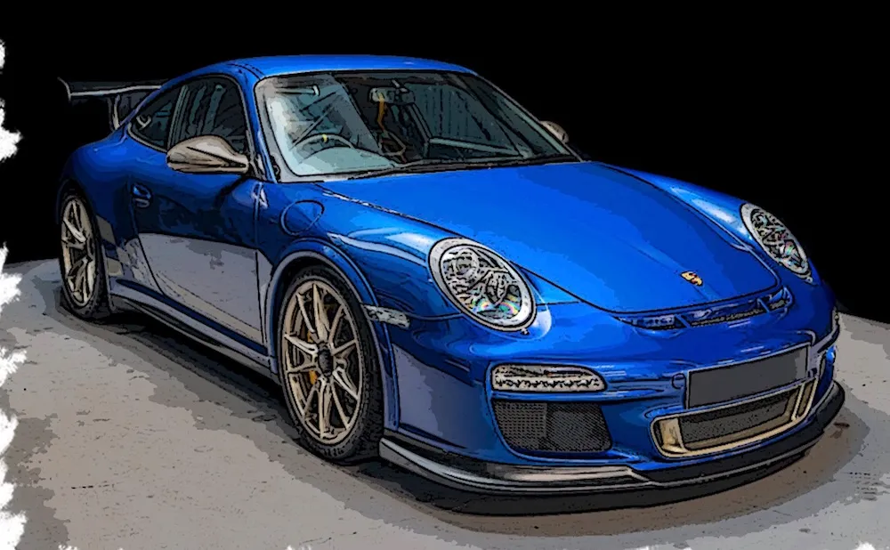 [予約] アイドロン 1/43 ポルシェ 911(997.2) GT3 RS 2010 アクアブルーメタリック / ライトゴールドストライプ (限定100台)　EM603G