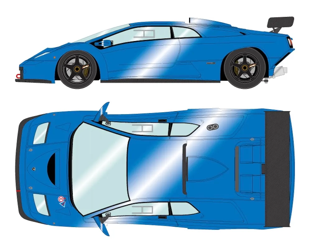 [予約] アイドロン 1/43 ランボルギーニ ディアブロ GTR 1999 ブルーモントレー (限定80台)　EM786H