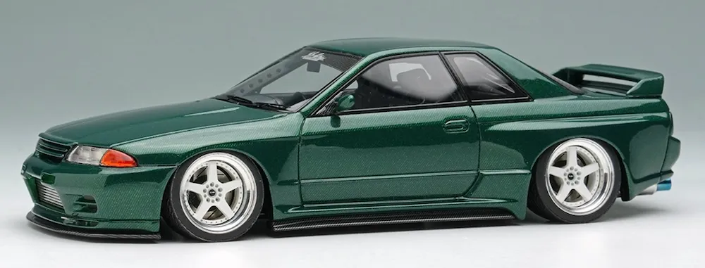 [予約] アイドロンコレクション 1/43 ガレージアクティブ ニッサン スカイライン GT-R ワイドボディ カーボン-R No.9　EM830