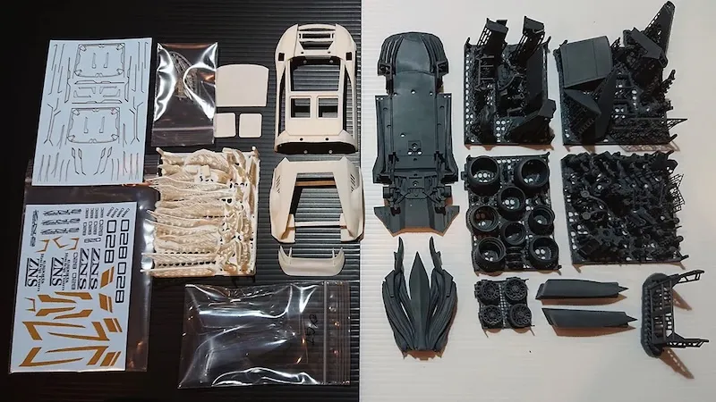 yuyuSuSuデザイン 1/24 3Dプリントキット トヨタ EX-7 GTカスタム esports仕様　YSD2403