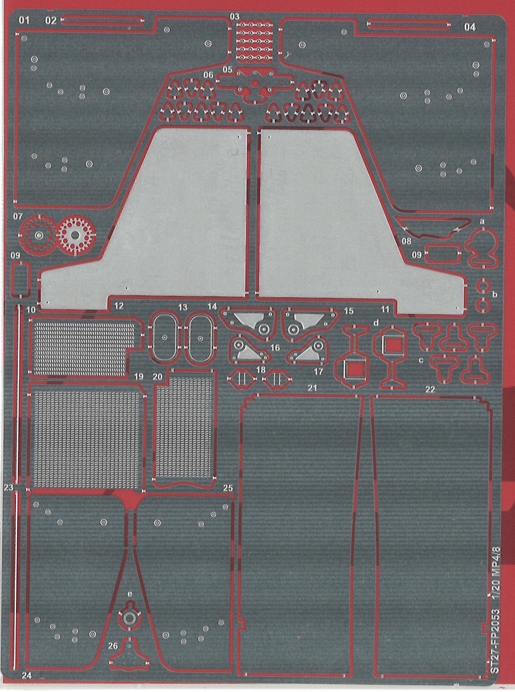 スタジオ27 1/20 マクラーレン MP4/8 グレードアップパーツ タミヤ対応