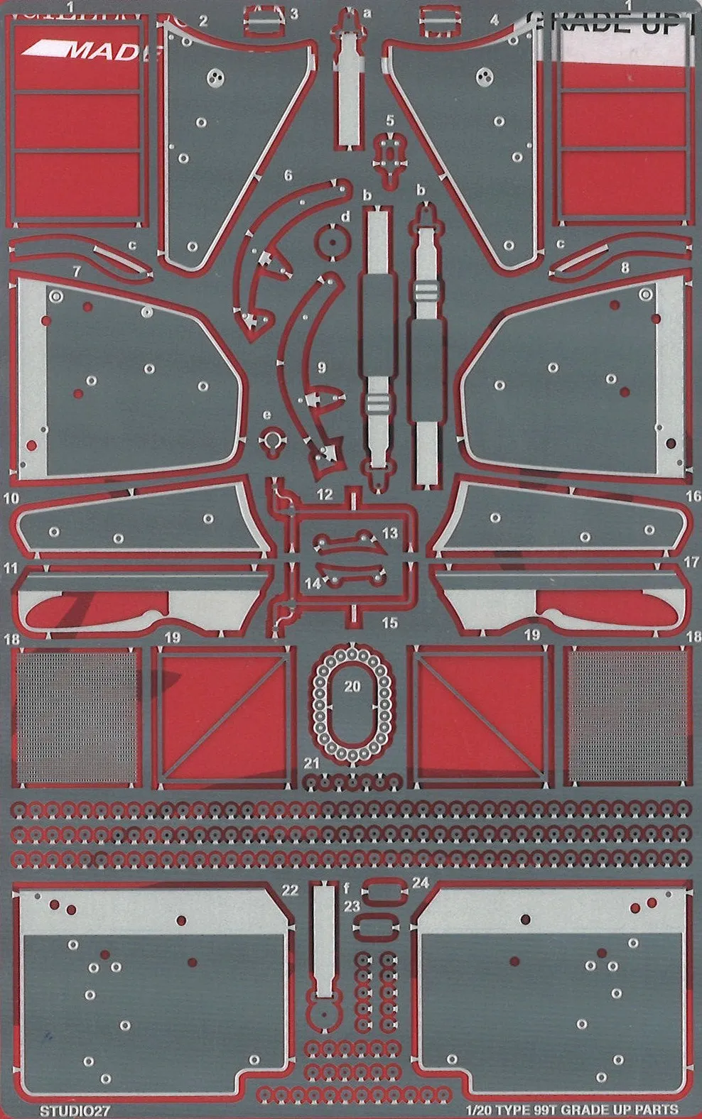 スタジオ27 1/20 ロータス 99T ディティールアップパーツ