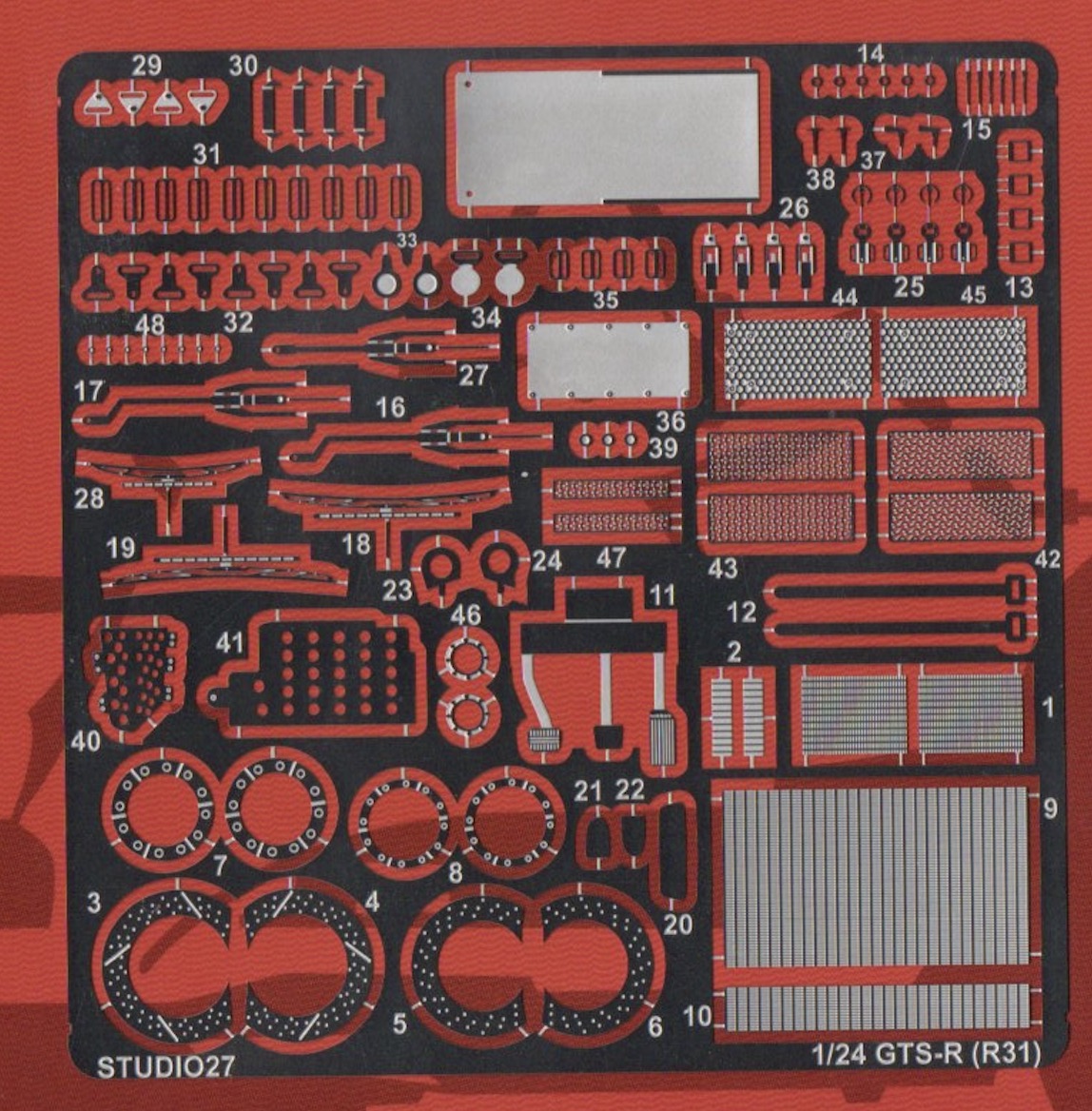 スタジオ27 1/24 ニッサン スカイライン GTS-R R31 ディティールアップパーツ ハセガワ対応　FP24207
