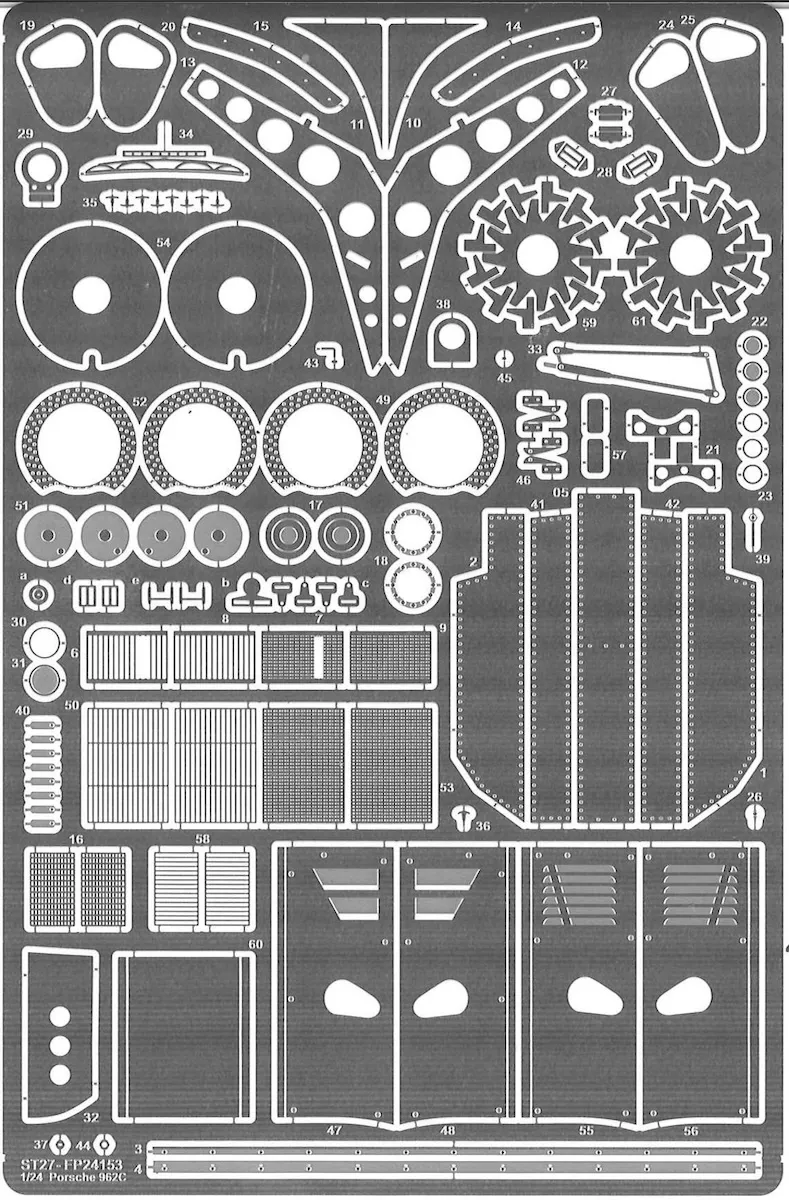 スタジオ27 1/24 ポルシェ 962C ディティールアップパーツ タミヤ対応　FP24259