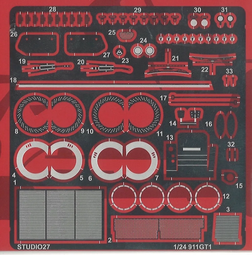 スタジオ27 1/24 ポルシェ 911 GT1 ディティーアップパーツ タミヤ対応