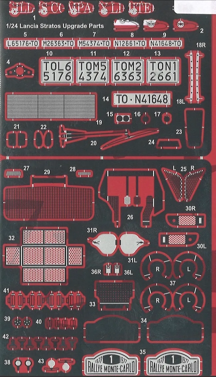 スタジオ27 1/24 ランチア ストラトス ディティールアップパーツ ハセガワ対応　FP24268