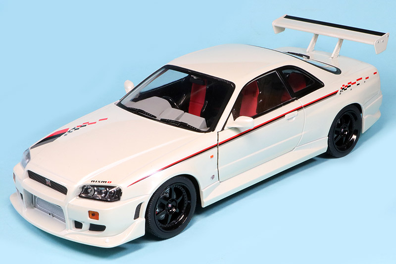 グリーンライト 1/18 ニッサン スカイライン GT-R R34 1999 パールホワイト　GL19049