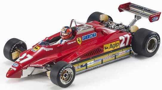 [取り寄せ]　トップマルケス/GPレプリカーズ 1/18  フェラーリ 126 C2 サンマリノGP 1982 2nd G.ビルヌーブ (ドライバーフィギュア付)　GRP019AWDN