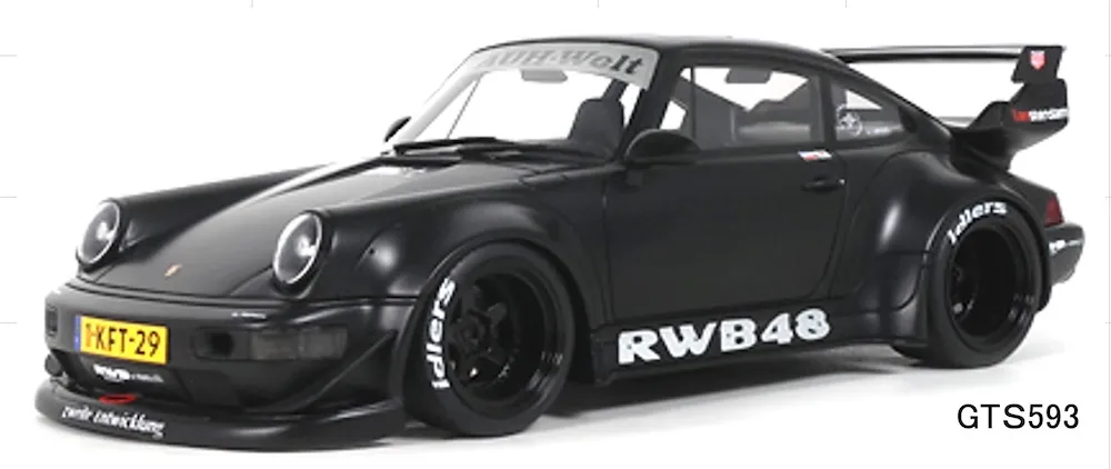[予約] GTスピリット 1/18 ポルシェ RWB BLACK 2013 マットブラック　GTS593