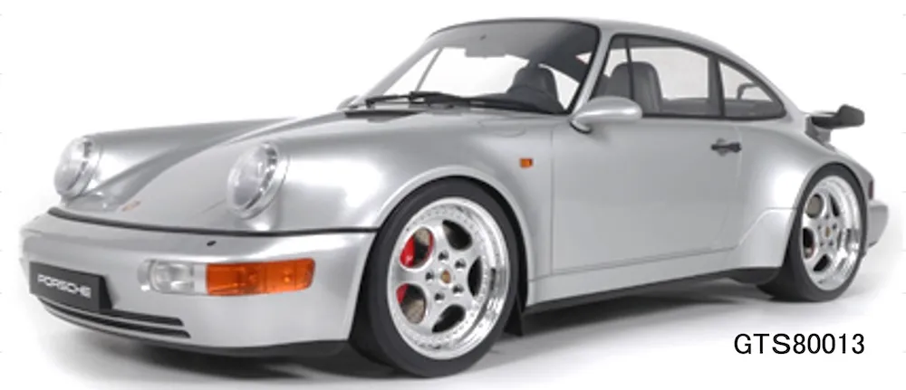 [予約] GTスピリット 1/8 ポルシェ 911(964) 3.6 ターボ 1993 シルバー　GTS80013