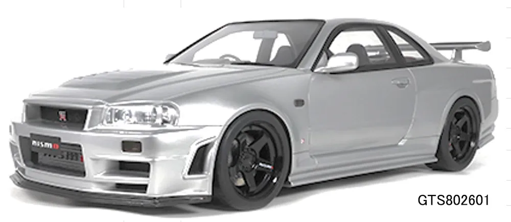 [予約] GTスピリット 1/8 ニスモ ニッサン R34 GT-R Z-tune 2005 シルバー　GTS802601