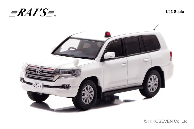 [予約] レイズ 1/43 トヨタ ランドクルーザー AX (URJ202) 2018 宮崎県警察交通部交通指導課暴走族対策室車両 (白) 限定600個　H7431807