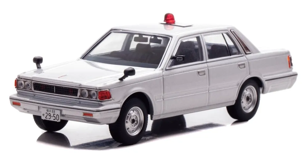 [予約] レイズ 1/43 ニッサン セドリック (YPY30) 1984 神奈川県警察交通部交通機動隊車両 (覆面 シルバー)　H7438404