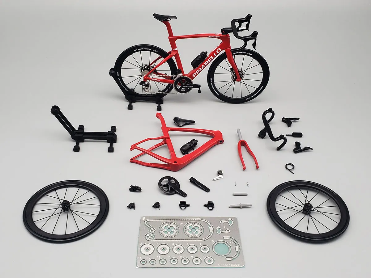 トップスタジオ 1/12 フルキット ロードバイク ピナレロ F レッド