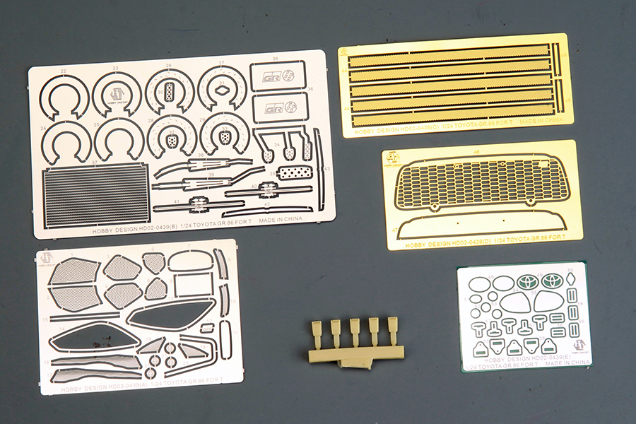 ホビーデザイン 1/24 トヨタ GR 86 ディティルアップパーツ (タミヤ対応)　HD02-0439