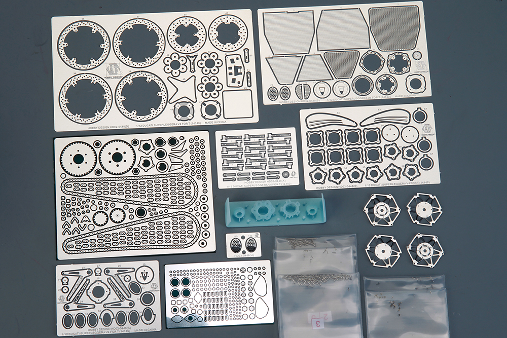 ホビーデザイン 1/12 ドゥカティ スーパーレッジェーラV4　ディティールアップパーツ タミヤ対応　HD02-0448