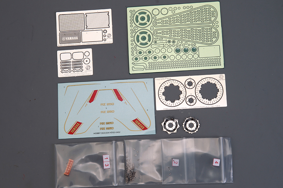 ホビーデザイン 1/12 ヤマハ RZ250 1980 ディティールアップパーツ ハセガワ対応　HD02-0452