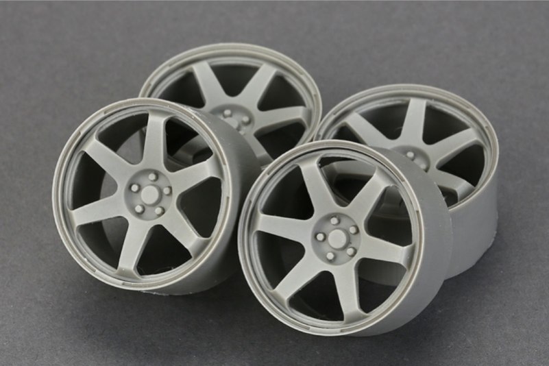 取り寄せ] ホビーデザイン 1/18 19インチ RAYS TE37 ホイール