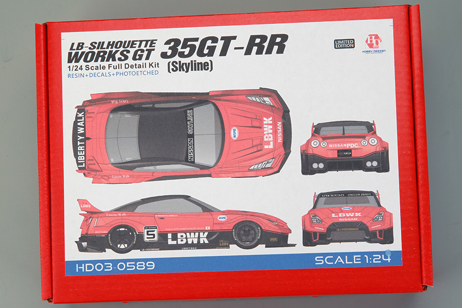 ホビーデザイン 1/24 レジンキット LB Performance ニッサン GT-RR R35 シルエットスカイライン　HD03-0589