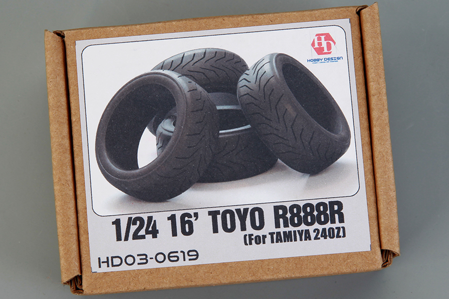 ホビーデザイン 1/24 16インチ トーヨー　R888R タイヤ　HD03-0619