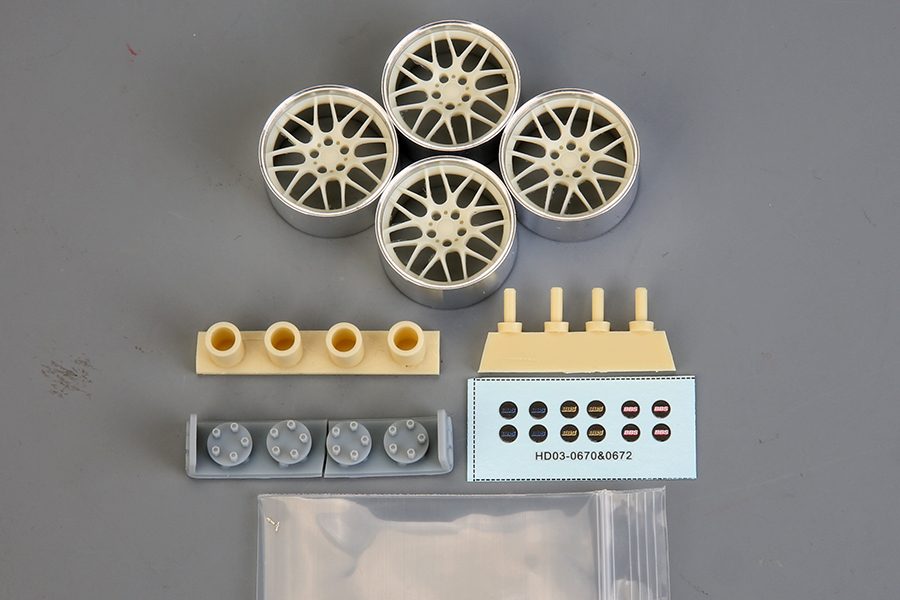 ホビーデザイン 1/24 19インチ BBS RG-R ホイールセット HD03-0670