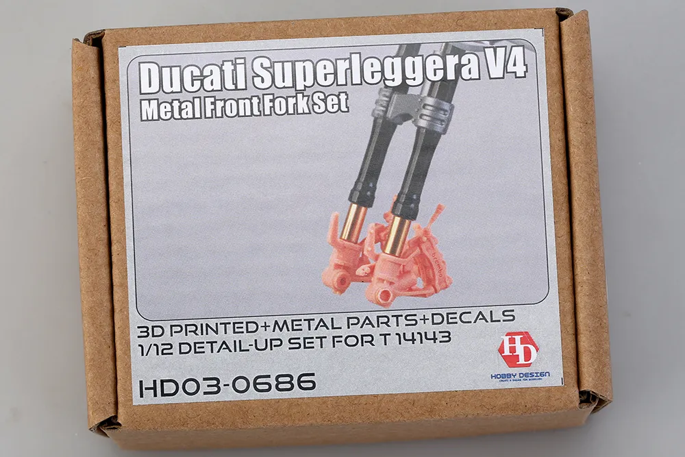 ホビーデザイン 1/12 ドゥカティ スーパーレジェーラ V4 メタルフロントフォーク　HD03-0686