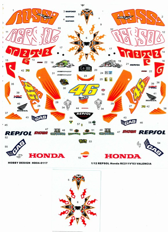 未開封 タミヤ 1/12 レプソル Honda RC211V ’03 バレンシア TAMIYA 1/12 No.96 Repsol HONDA RC211V '03 & Rossi Valencia